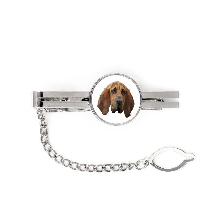 Clips cravata cu motiv caine, Art-Dog, metal, 5cm