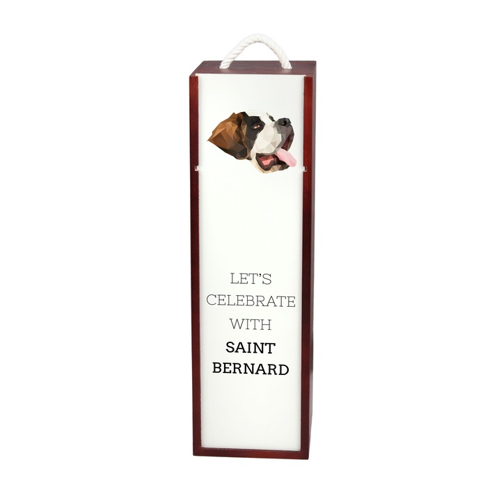 Art-Dog boros ajándéktáska, geometrikus, 35x10x10cm, fa
