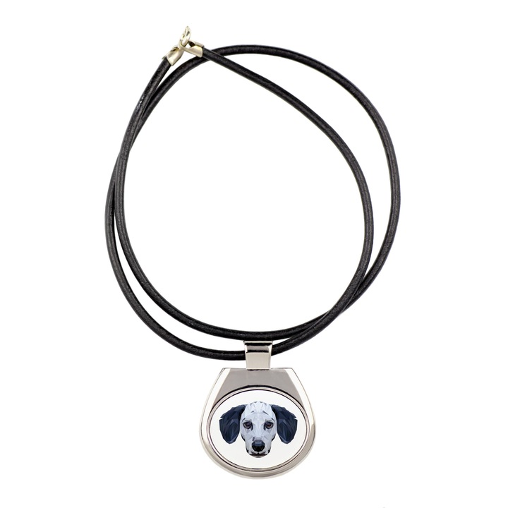 Colier Art-Dog, motiv geometric caine, 50cm