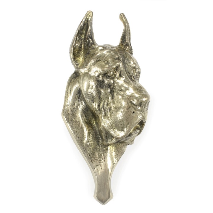 Ciocanitoare usa Art-Dog, cap de caine Marele Danez, alama, decor retro