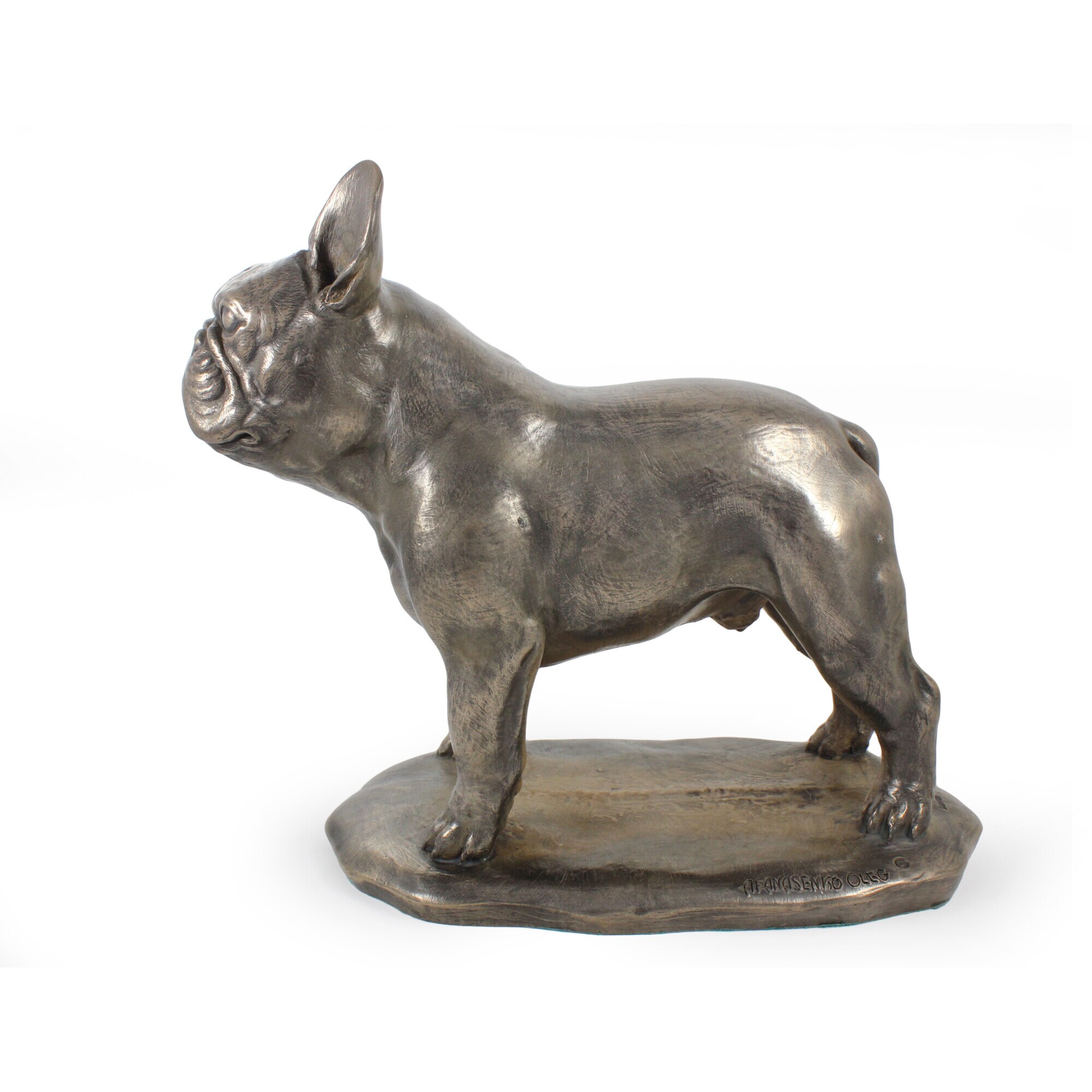 Statueta caine Bulldog Francez, Art-Dog, editie limitata, bronz
