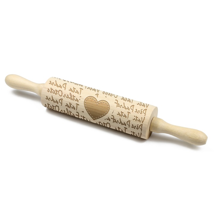 Sucitor cu model, Art-Dog, 40cm, pentru decorarea biscuitilor, lemn de fag