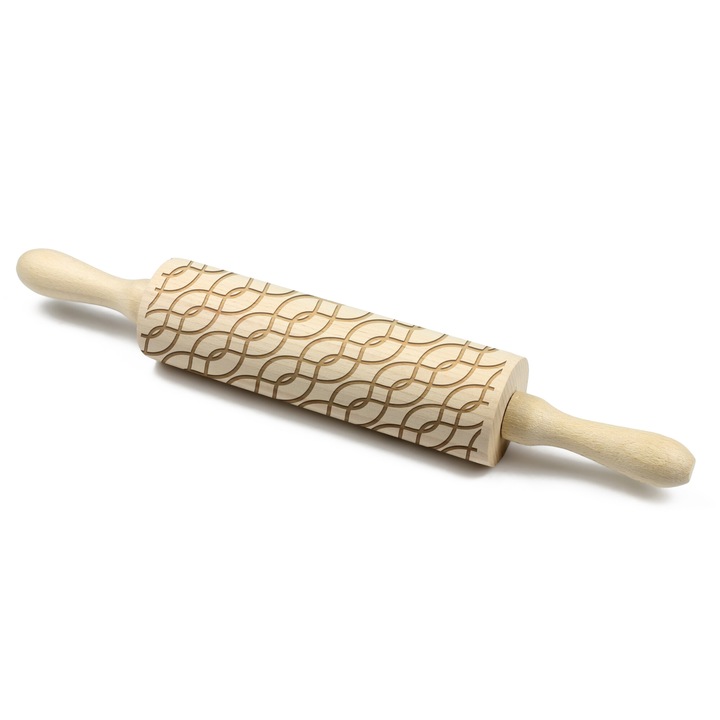 Sucitor gravat, Art-Dog, 40cm, lemn de fag, pentru decorarea biscuitilor