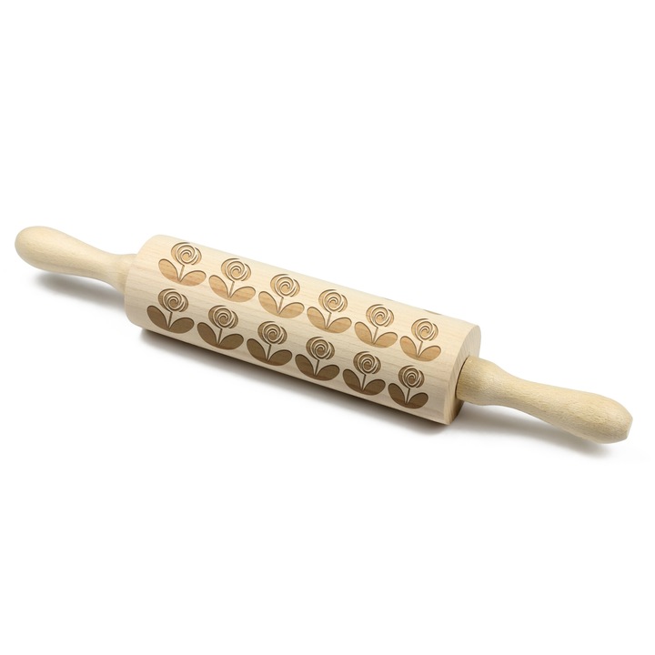 Sucitor gravat Art-Dog, model trandafiri, lemn de fag, 40cm