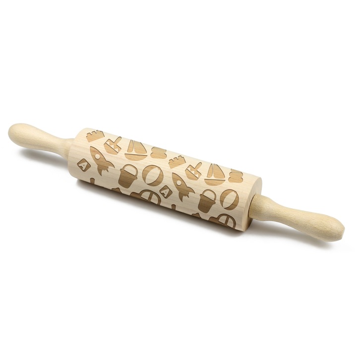 Sucitor gravat din lemn, Art-Dog, 40cm, design original