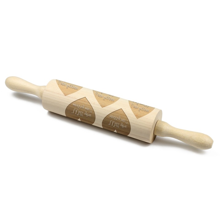 Sucitor din lemn gravat, Art-Dog, imprimeu "Will you marry me?", 40cm