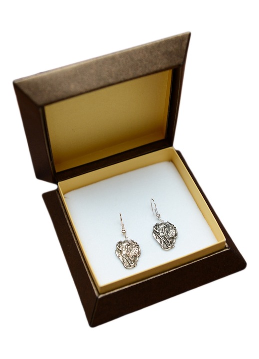 Cercei argintii, Art-Dog, motiv caine, hipoalergenici