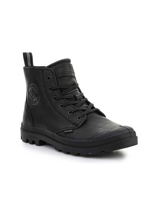 Palladium, Bocanci de piele cu fermoar Pampa, Negru