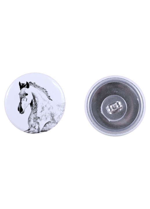 Pereche cercei/pinuri Art-Dog, model Andalusian metal, diametru 2.5cm