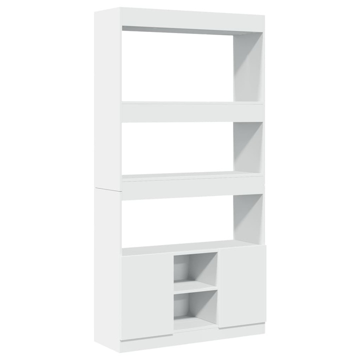 VidaXL fehér szerelt fa magasszekrény 92 x 33 x 180 cm 21.1 kg