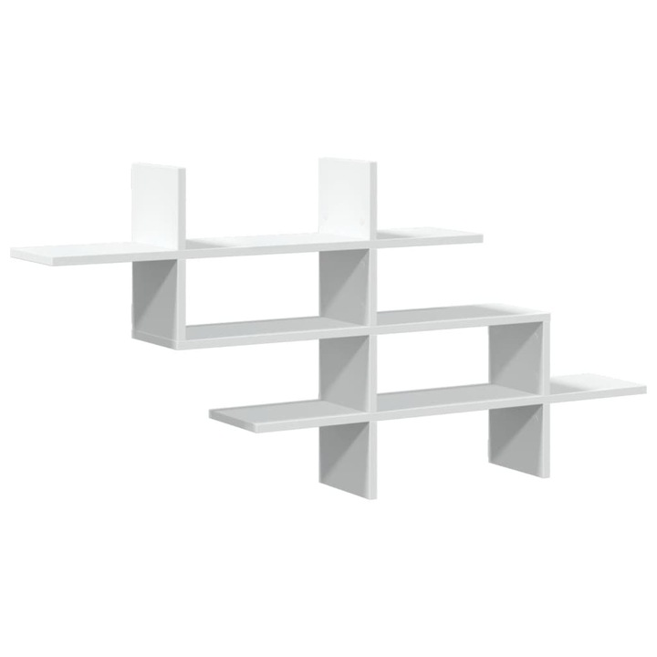 VidaXL fehér forgácslap fali polc 124, 5 x 18 x 60, 5 cm 6.45 kg