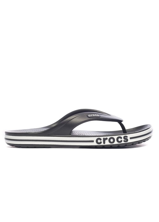 Papuci flip-flop, Crocs, Sintetic, Alb/Negru