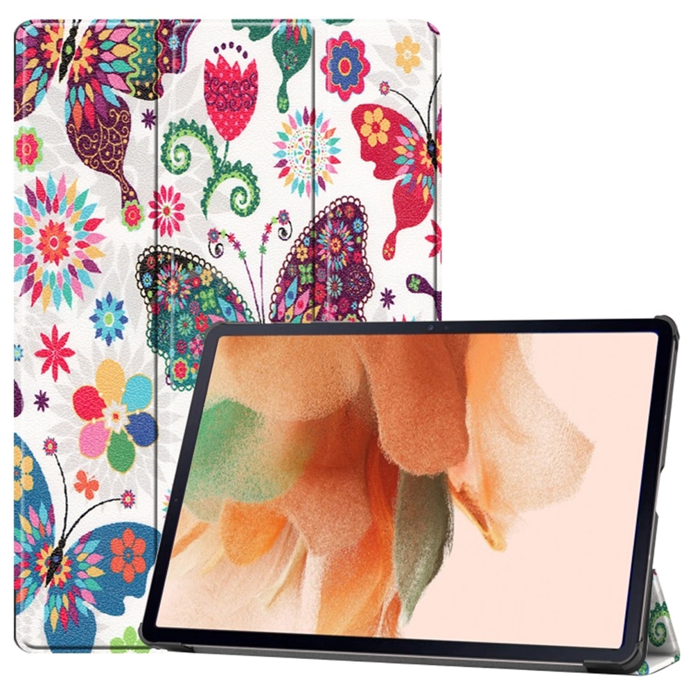 Husa tableta, Smartphosis, Pentru Samsung Galaxy Tab S7 Plus/S8 Plus/S7 FE, Techsuit FoldPro, Fluturi