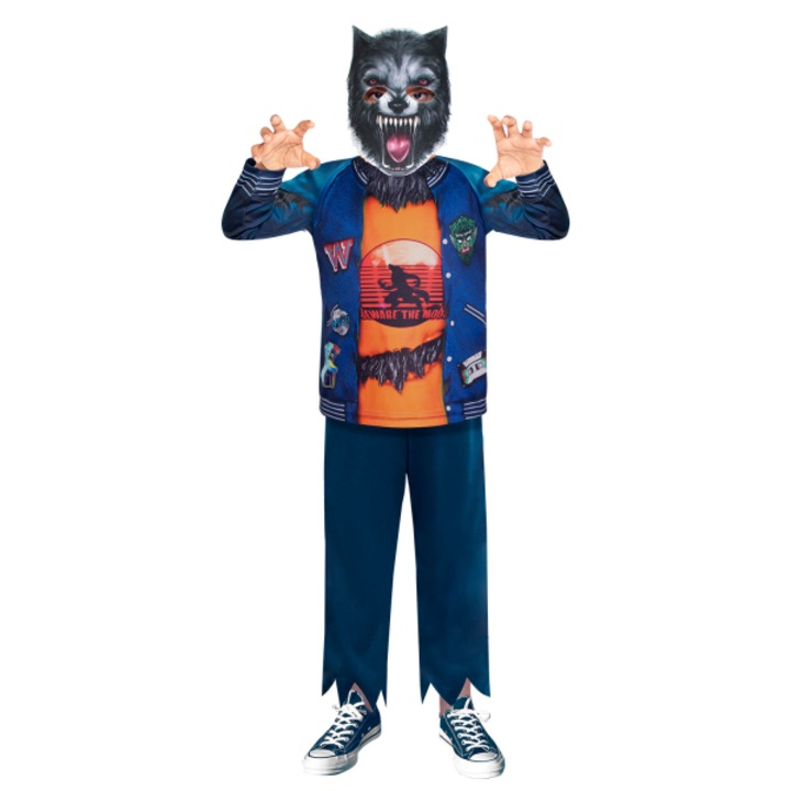 Costum varcolac cu masca pentru copii, 4 - 6 ani 110 cm
