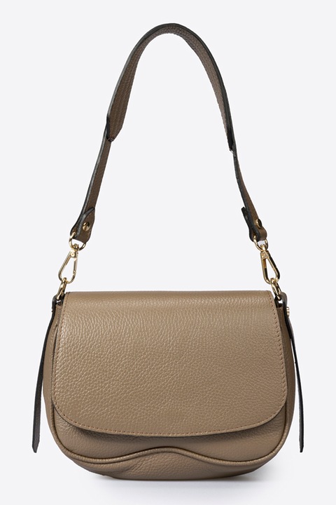 Massimo Castelli, Кожена чанта през рамо с капаче, Бежов