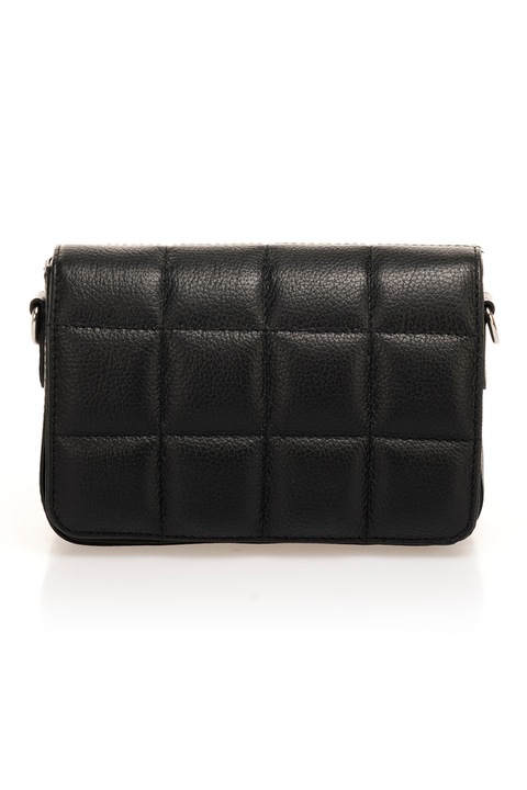 Massimo Castelli, Geanta crossbody de piele Grain, Negru