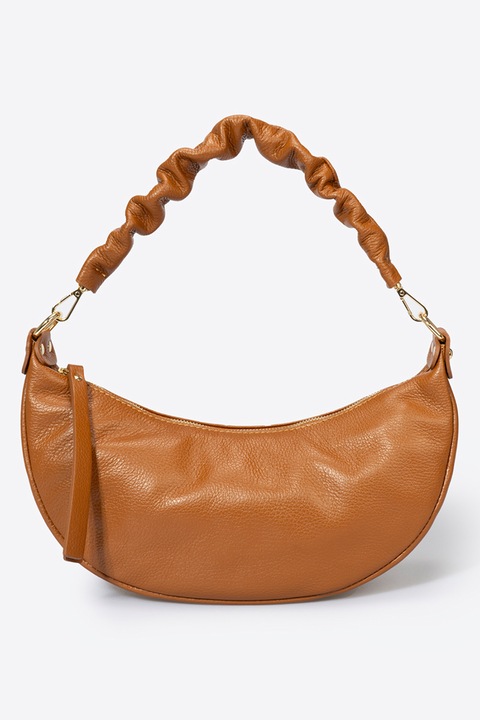 Massimo Castelli, Keresztpántos bőrtáska texturált dizájnnal, Barna