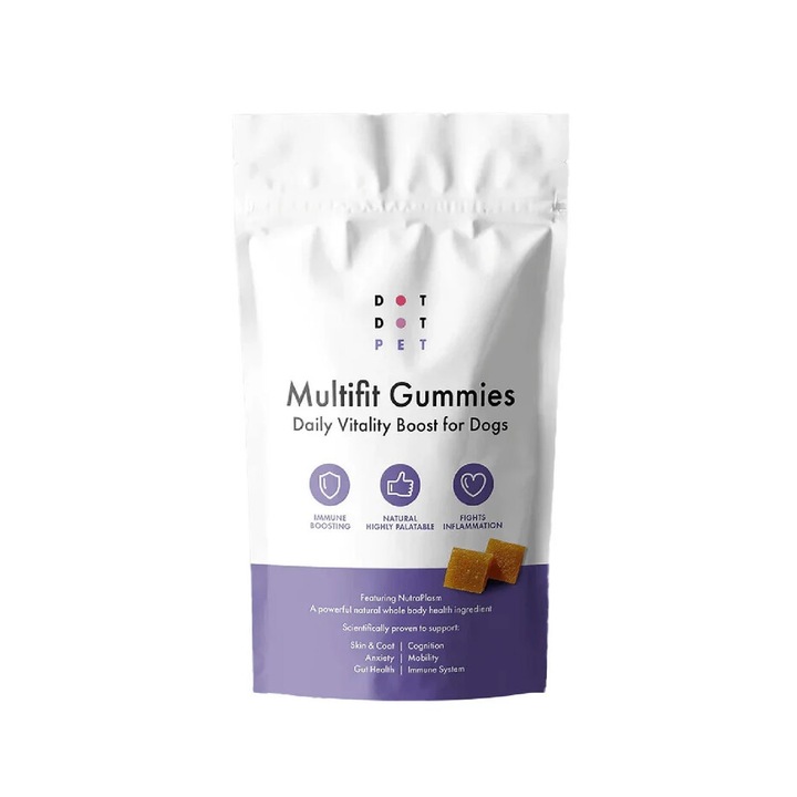 Suplimente Multifit Gummy pentru stimularea sistemului imunitar pentru caini, DotDotPet, 30 de jeleuri