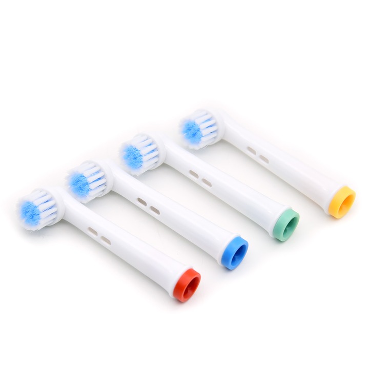 Set 8 capete de periuta, compatibile cu Oral B, multicolor