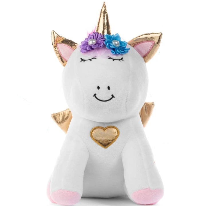 Jucarie de plus unicorn, Light Autumn, 30 cm