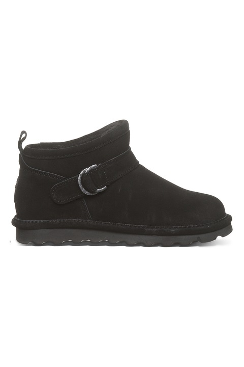 BEARPAW, Велурени боти Petite с лесно обуване, Черен