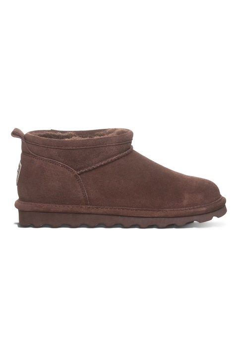 BEARPAW, Велурени боти с лесно обуване, Тъмнокафяв