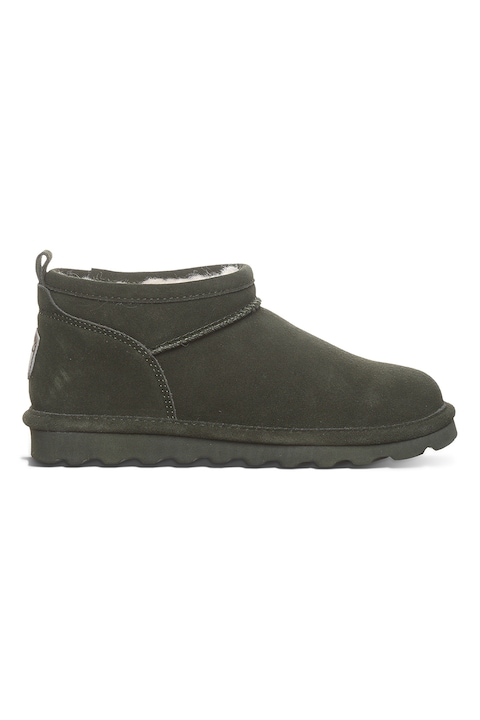 BEARPAW, Велурени боти с лесно обуване, Бледозелен