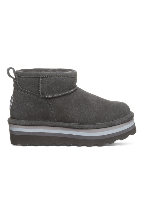 BEARPAW, Велурени боти Retro Shorty, Антрацитно сиво
