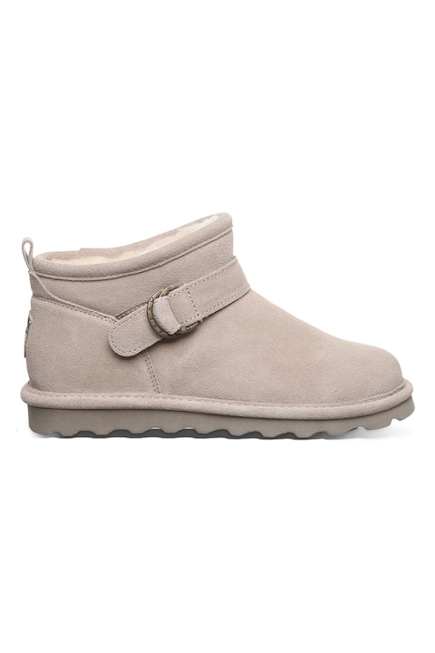 BEARPAW, Велурени боти Petite с лесно обуване, Светло сив