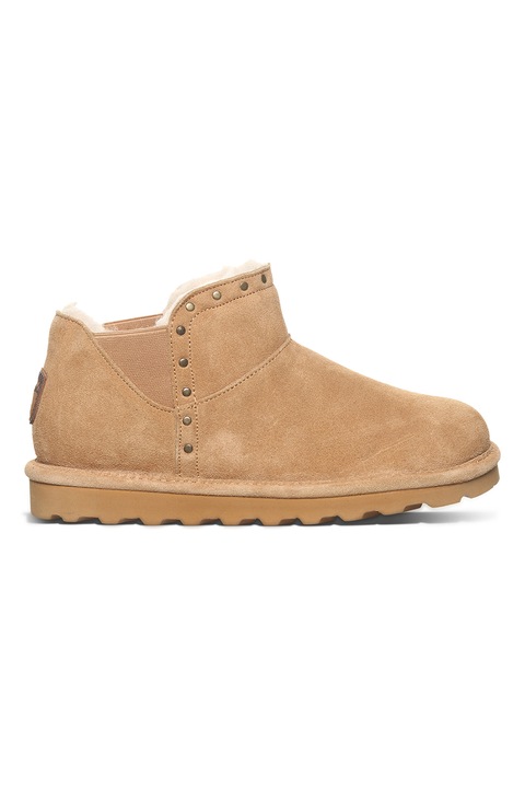 BEARPAW, Велурени боти без закопчаване, Camel