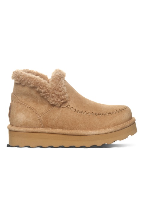 BEARPAW, Велурени боти без закопчаване, Camel