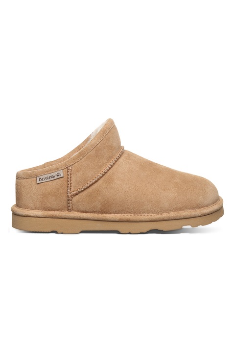 BEARPAW, Велурени боти с лесно обуване, Camel