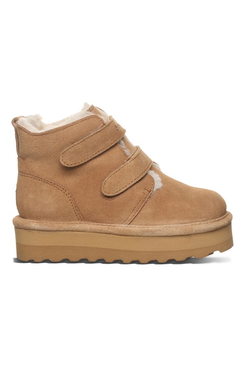 BEARPAW, Велурени боти Retro Larisa с велкро, Карамел