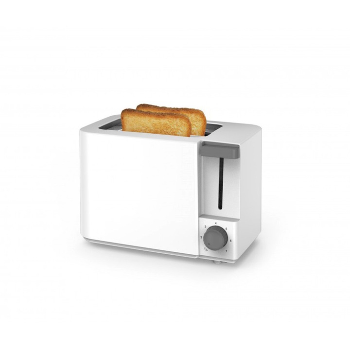 Тостер Rosberg R51440F, 700W, 2 филийки, Бял