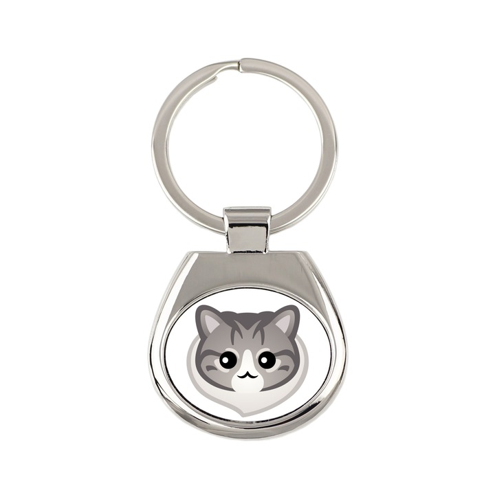 Breloc pentru chei, Art-Dog, 7x3cm, aluminiu