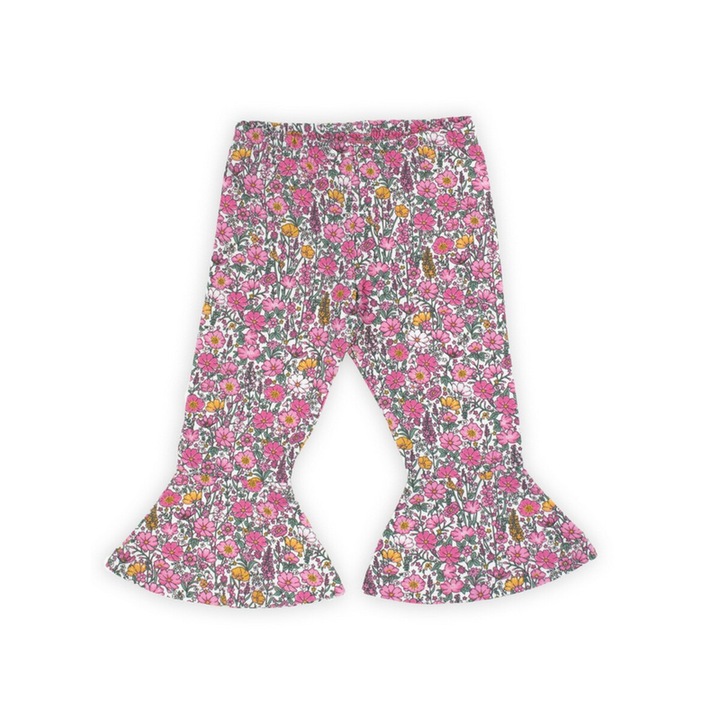 Nicol, Leggings, pamut, virágos, Rózsaszín