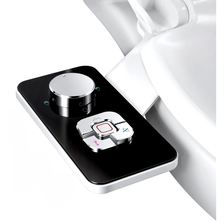 Regulator presiune pentru capac de toaleta, Ouyifan, design ultra-subtire, duza dubla, montare usoara