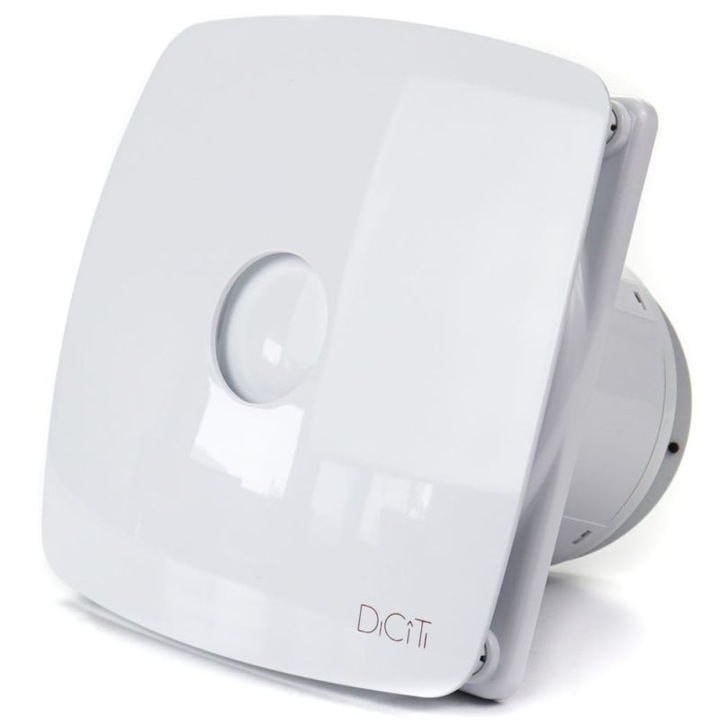 Rio 4C вентилатор за баня, Дебит 100 m3/h, Диаметър Ø98, Обратен амортисьор