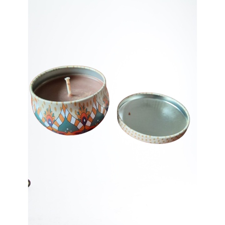 Lumanare parfumata din ceara de soia - parfum de cafea si scortisoara