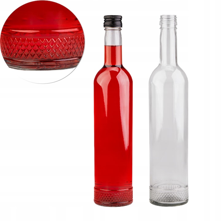 Бутилка, за алкохол, уиски, сок или вино, 500 мл