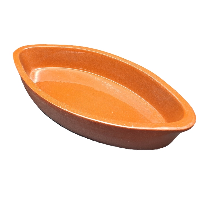 Hőálló ovális agyagedény BARRO 32x18cm