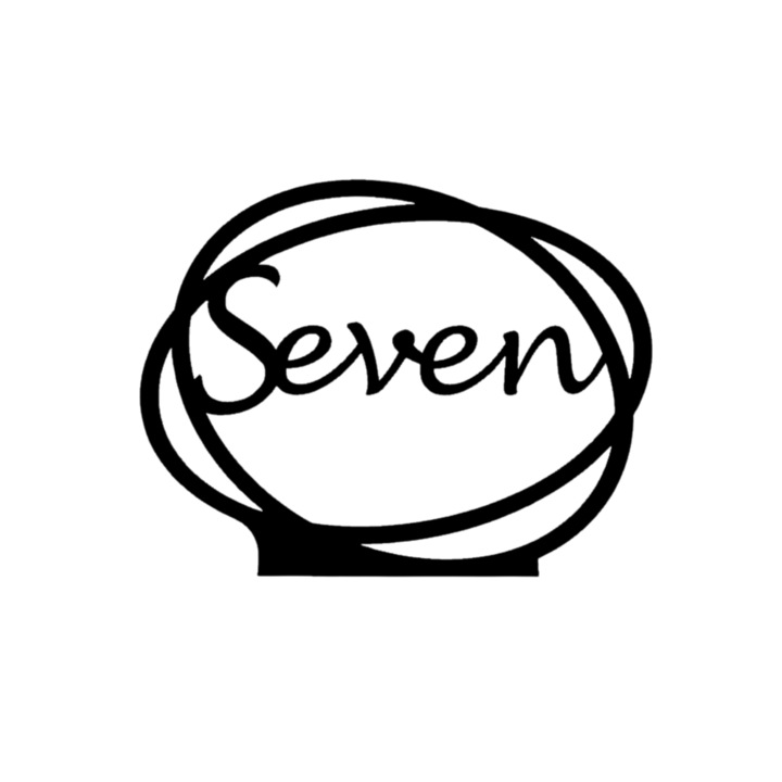 Сватбена украса за маса, "SEVEN", зала за събития, 163 X 202 мм черна