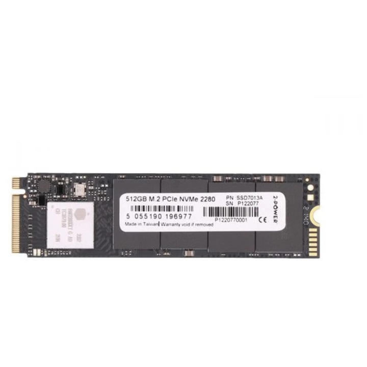 SSD 2-Power 512GB M.2 PCIe NVMe 2280, bulk