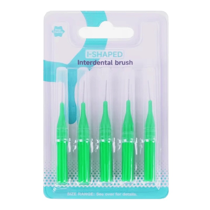 I-alakú interdentális kefék, 1,2mm, 5 db