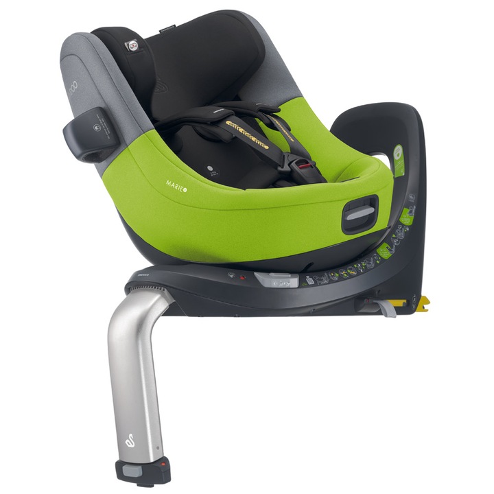 Въртящо се столче за кола Swandoo Marie 5 i-Size Lime/Sesame Grey
