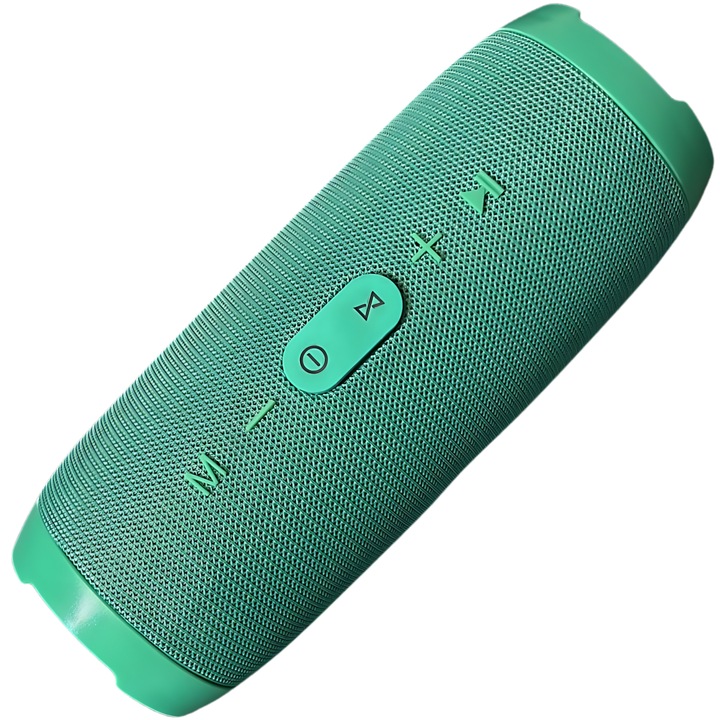 Преносима тонколона SDEPOT, безжичен модел, Bluetooth, USB, SD карта, множество възможности за свързване, водоустойчивост, 6000 mah, зелен