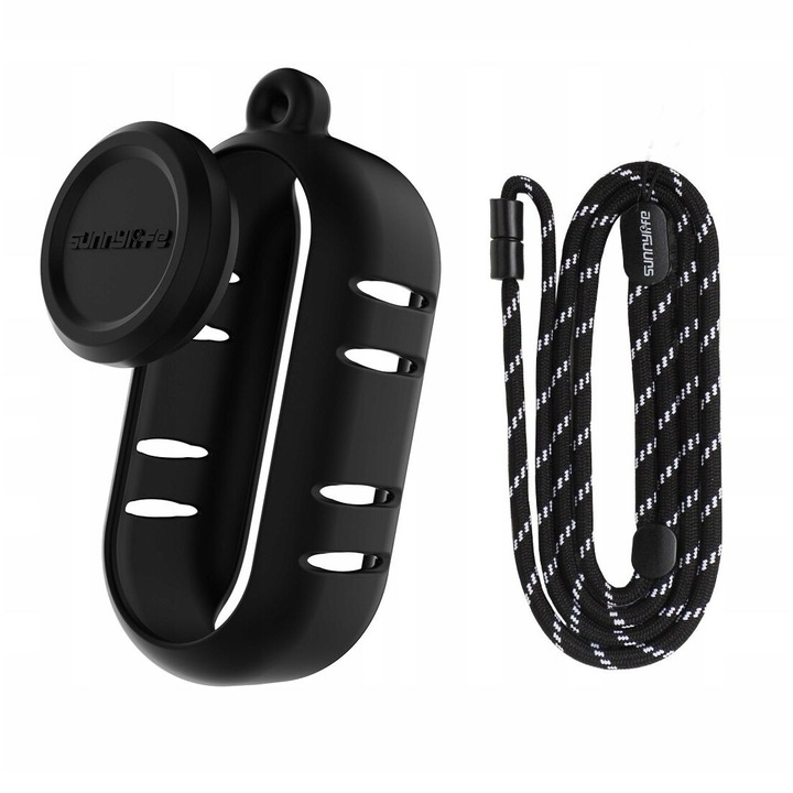 Силиконов калъф за камера Insta360 GO 3S, SunnyLife, модел G3S-BHT839-D, включени капачка и каишка