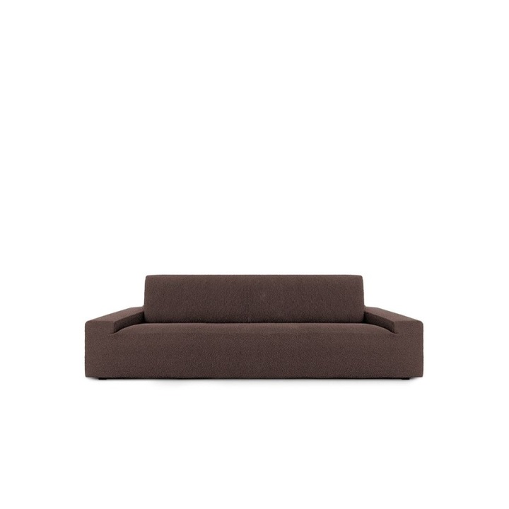 Калъф за диван Биеластик 5 места, 250-330 см, Eysa, Premium ROC C07 Brown