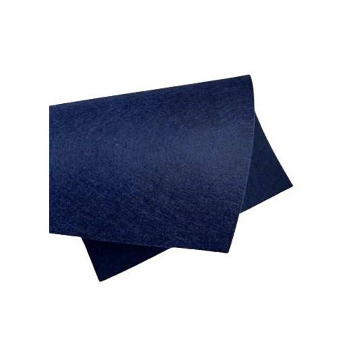 Fetru rigid 2mm 20X30cm, coala A4, albastru marin