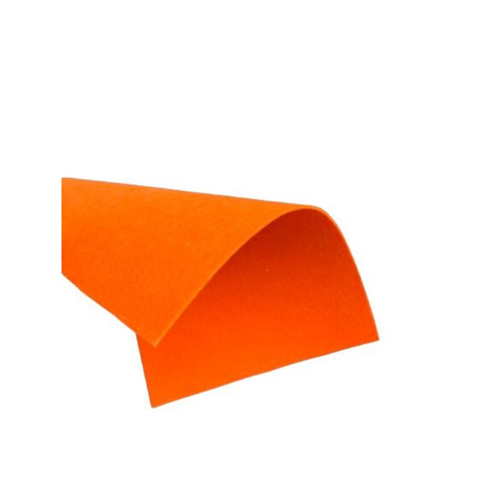 Fetru rigid 2mm 20X30cm, coala A4, portocaliu